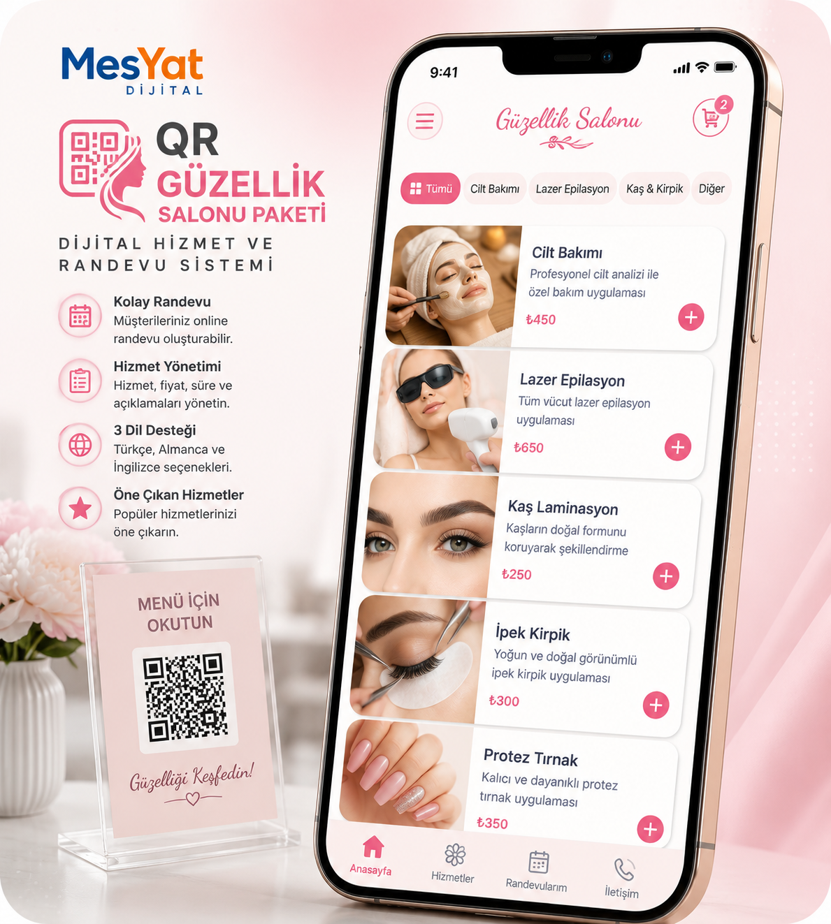 QR Kuaför Güzellik Sistemi